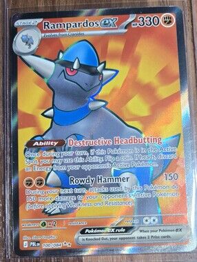 Pokémon Card Pitch Black Ultra Rare -  Rampardos EX